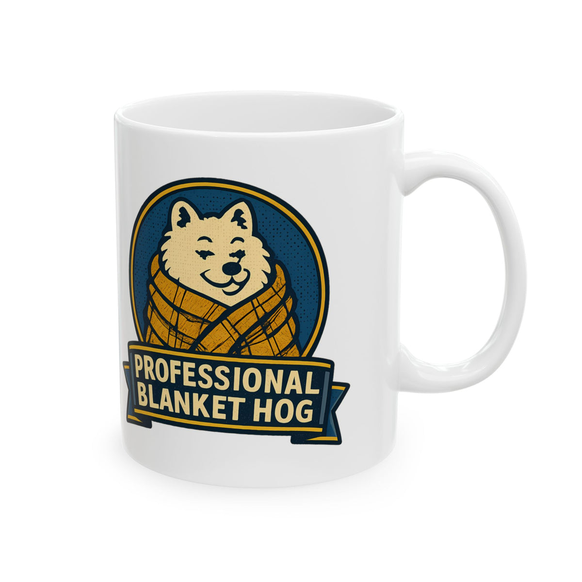 Funny Professional Blanket Hog Dog Mom Dog Dad Cozy Coffee Mug