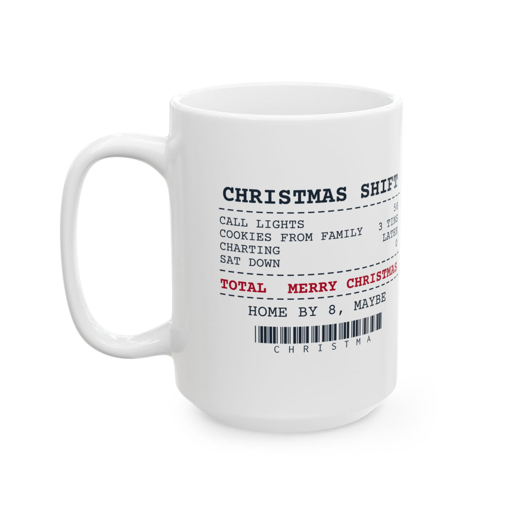 Funny Christmas Nurse Coffee Mug Call Lights 58 Cookie Tins 3 Receipt