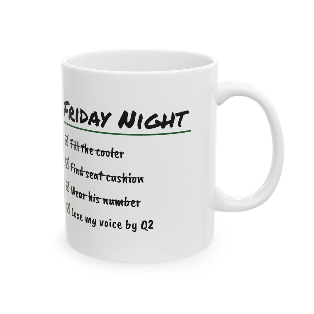 Funny Football Dad Coffee Mug Wear His Number Lose My Voice By Q2