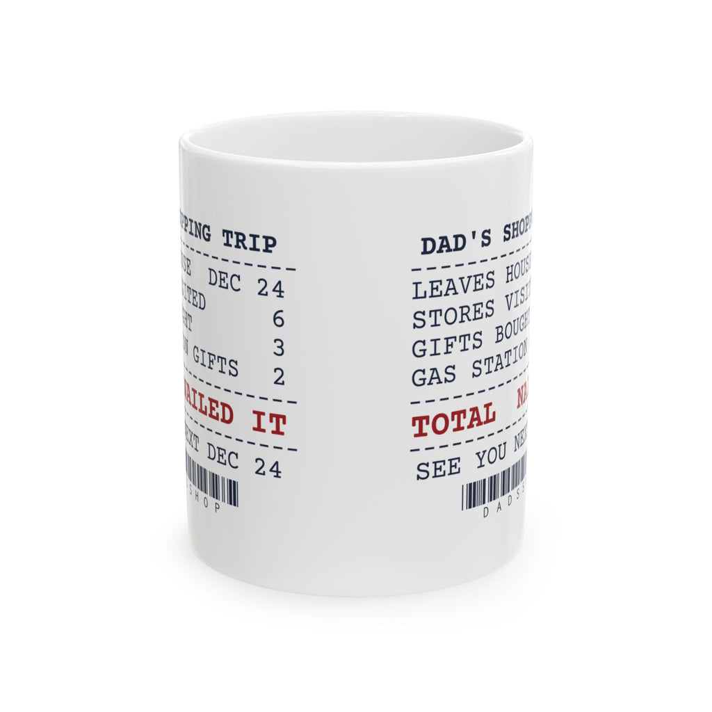 Funny Christmas Dad Coffee Mug Shops On Dec 24 Receipt For Dad