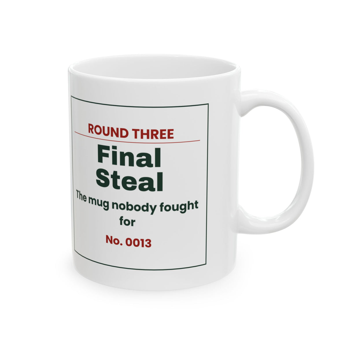 Funny White Elephant Coffee Mug Final Steal Ticket For Gift Swaps