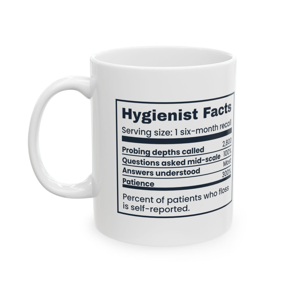 Funny Dental Hygienist Mug Hygienist Facts Fluent In Mid Cleaning Mumble
