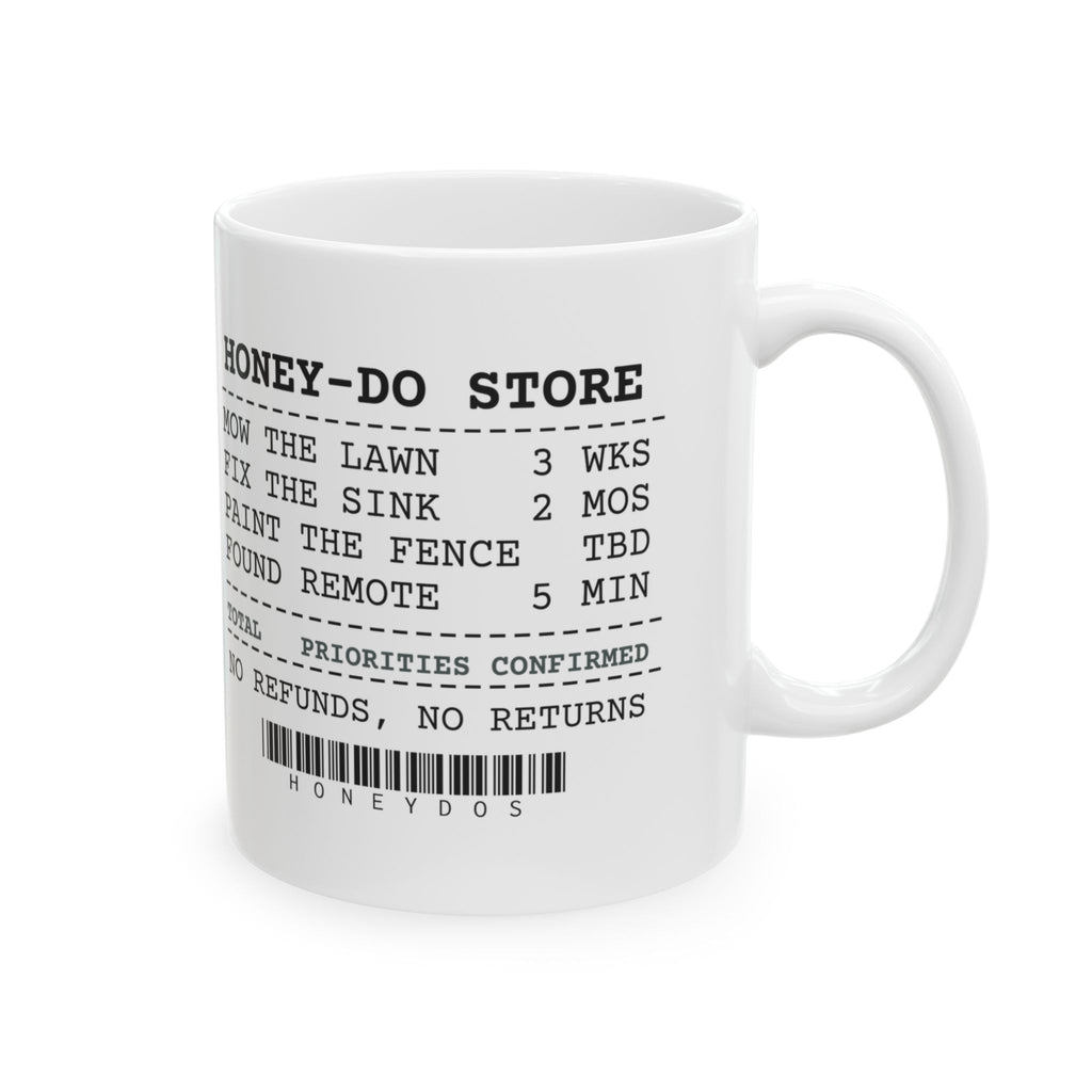 Honey Do Receipt Coffee Mug For Husband