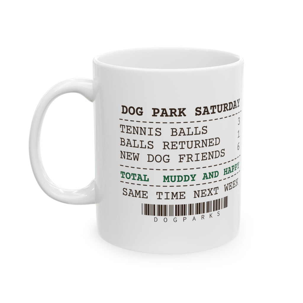 Funny Dog Dad Coffee Mug Three Tennis Balls One Came Back Receipt