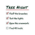 Funny Christmas Sticker Tree Night Checklist Find 40 Hooks
