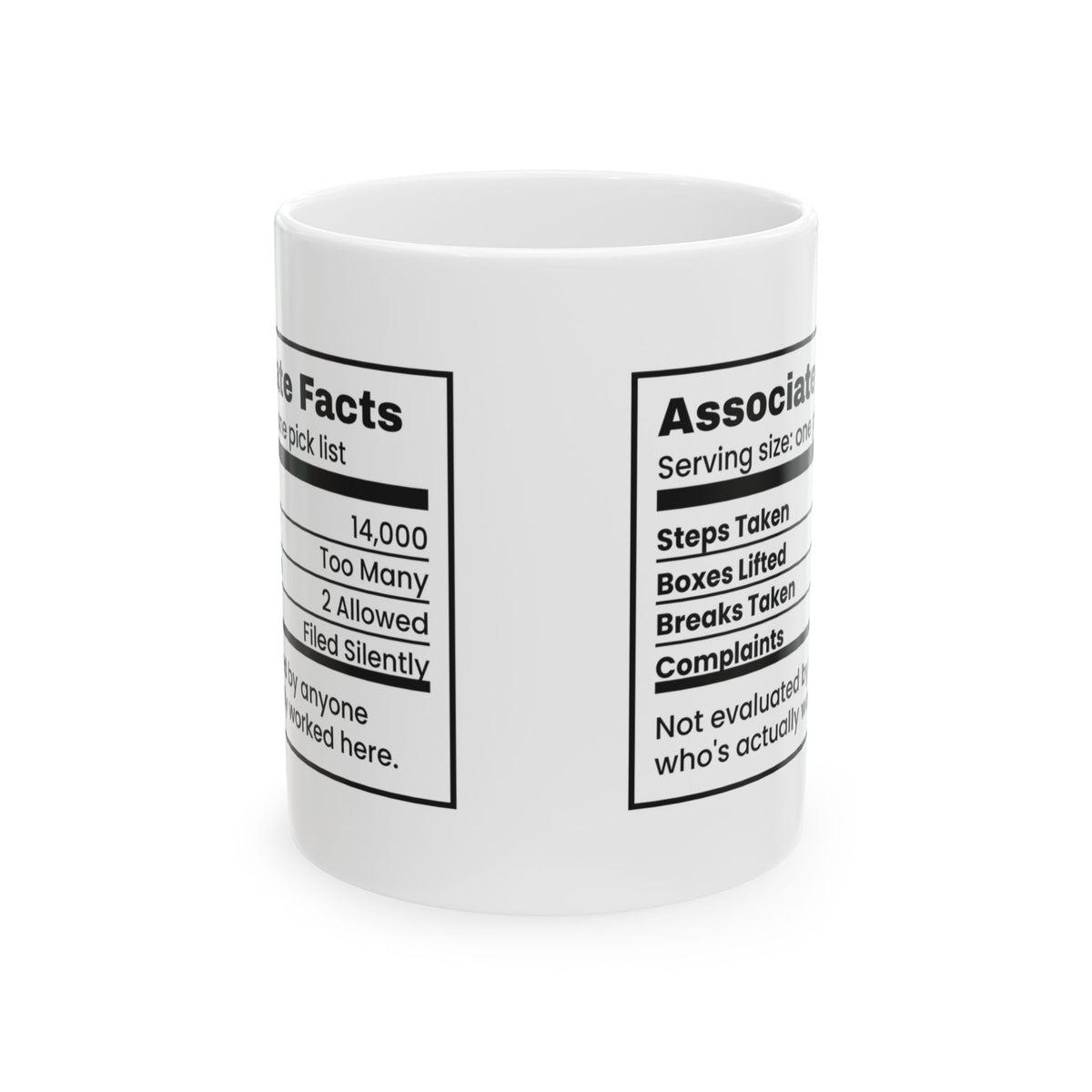 Warehouse Worker Coffee Mug Associate Facts 14000 Steps