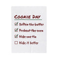 Funny Christmas Cookie Baking Throw Blanket Hide One Tin Checklist