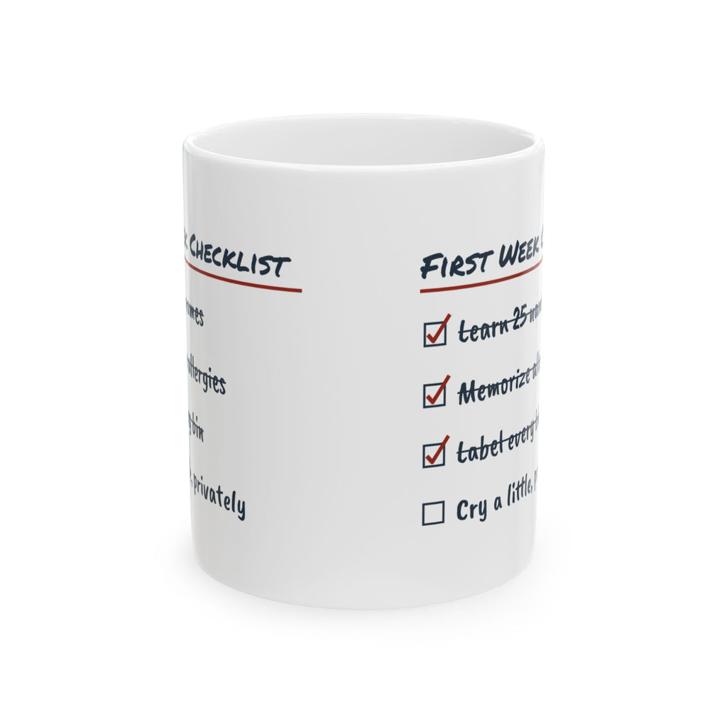 Funny Teacher Checklist Coffee Mug Cry A Little Privately For Teachers