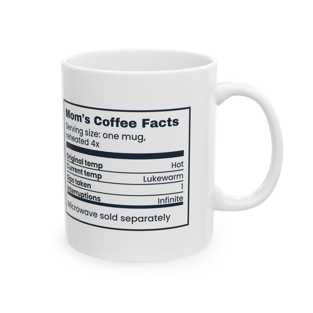 Mom Coffee Mug Reheated Four Times Sips Taken