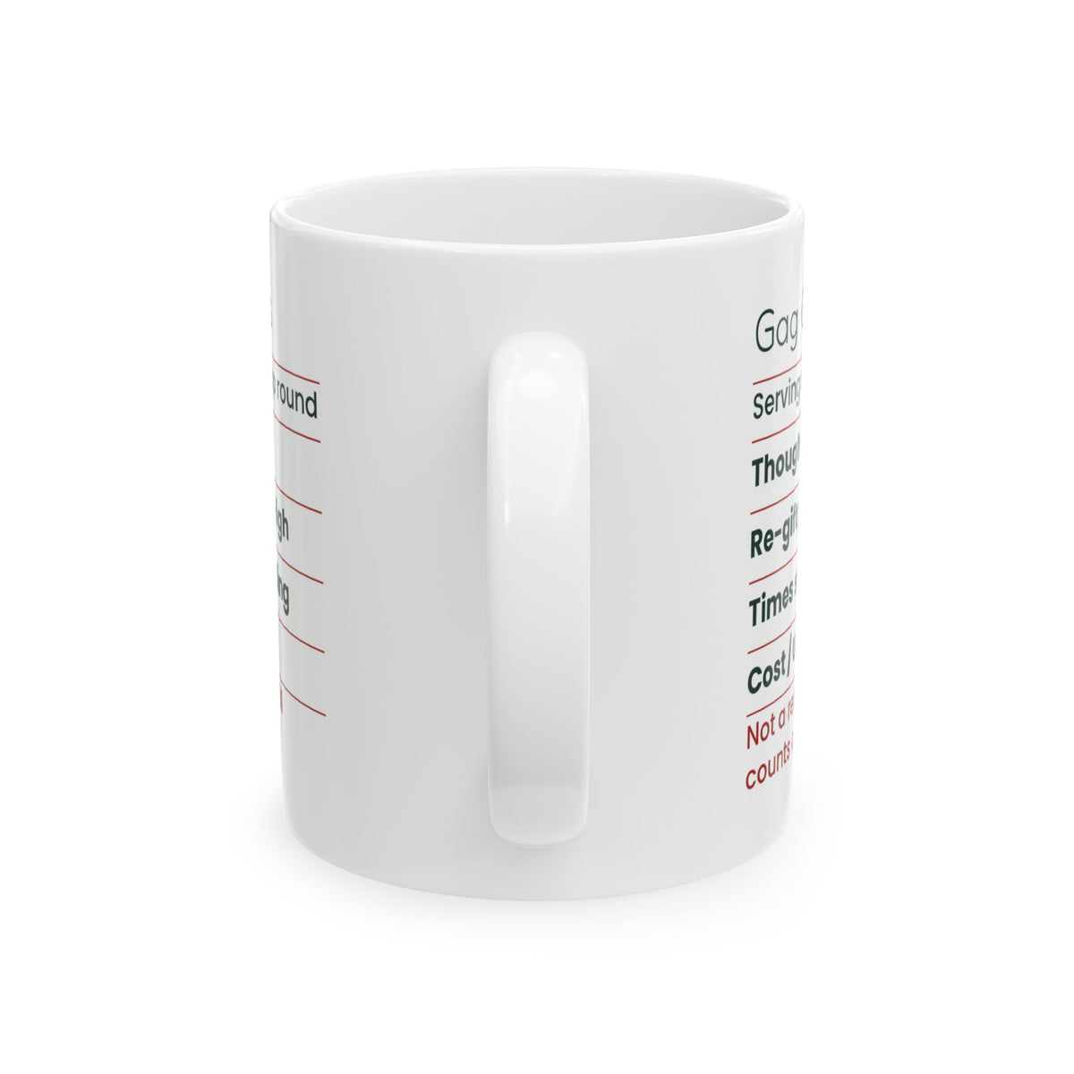 Funny White Elephant Coffee Mug Gag Gift Facts Label For Coworkers