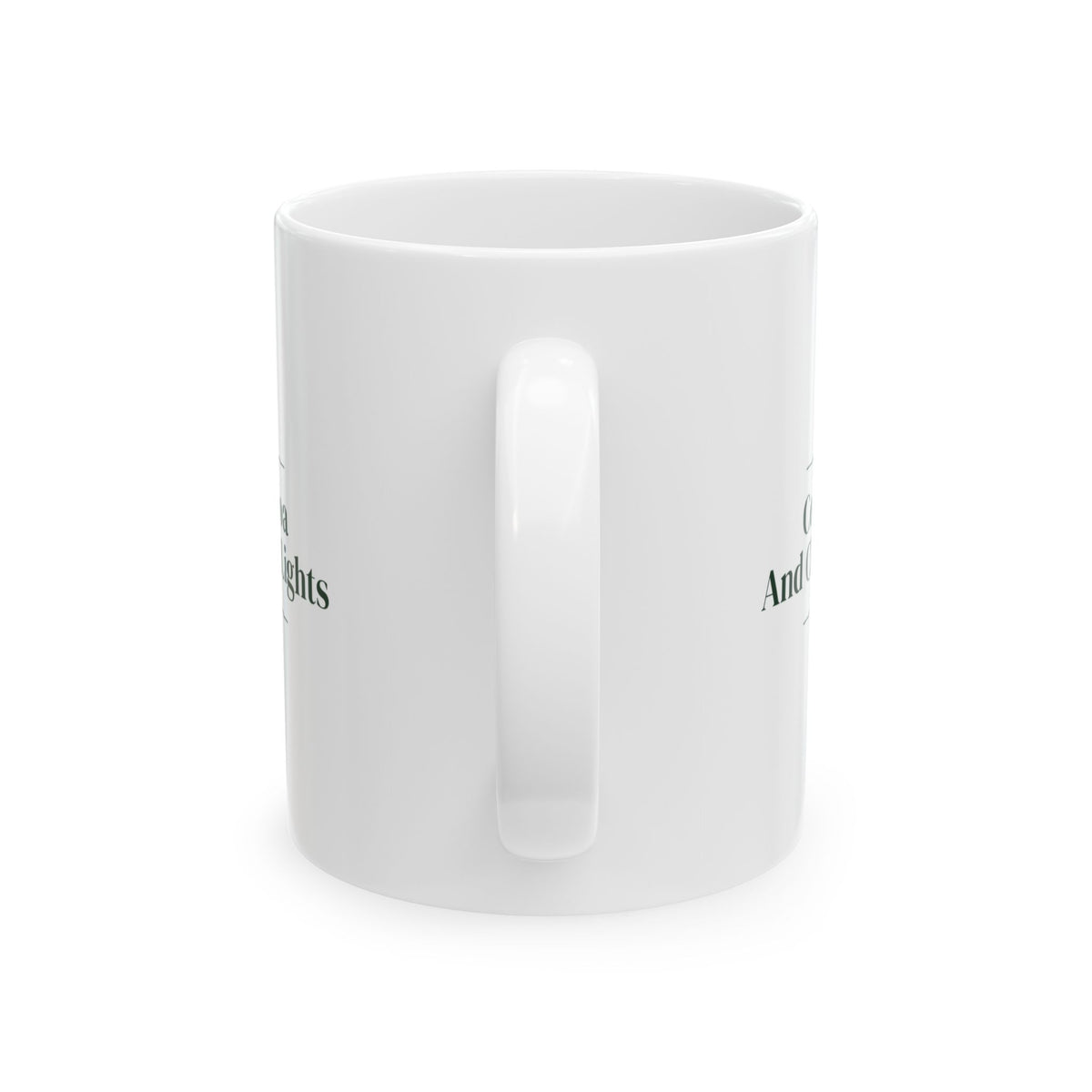 Christmas Coffee Mug Coffee Cocoa And Christmas Lights Cozy Mug