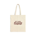 Funny Christmas Shopping Tote Bag Gift Cards Are A Love Language