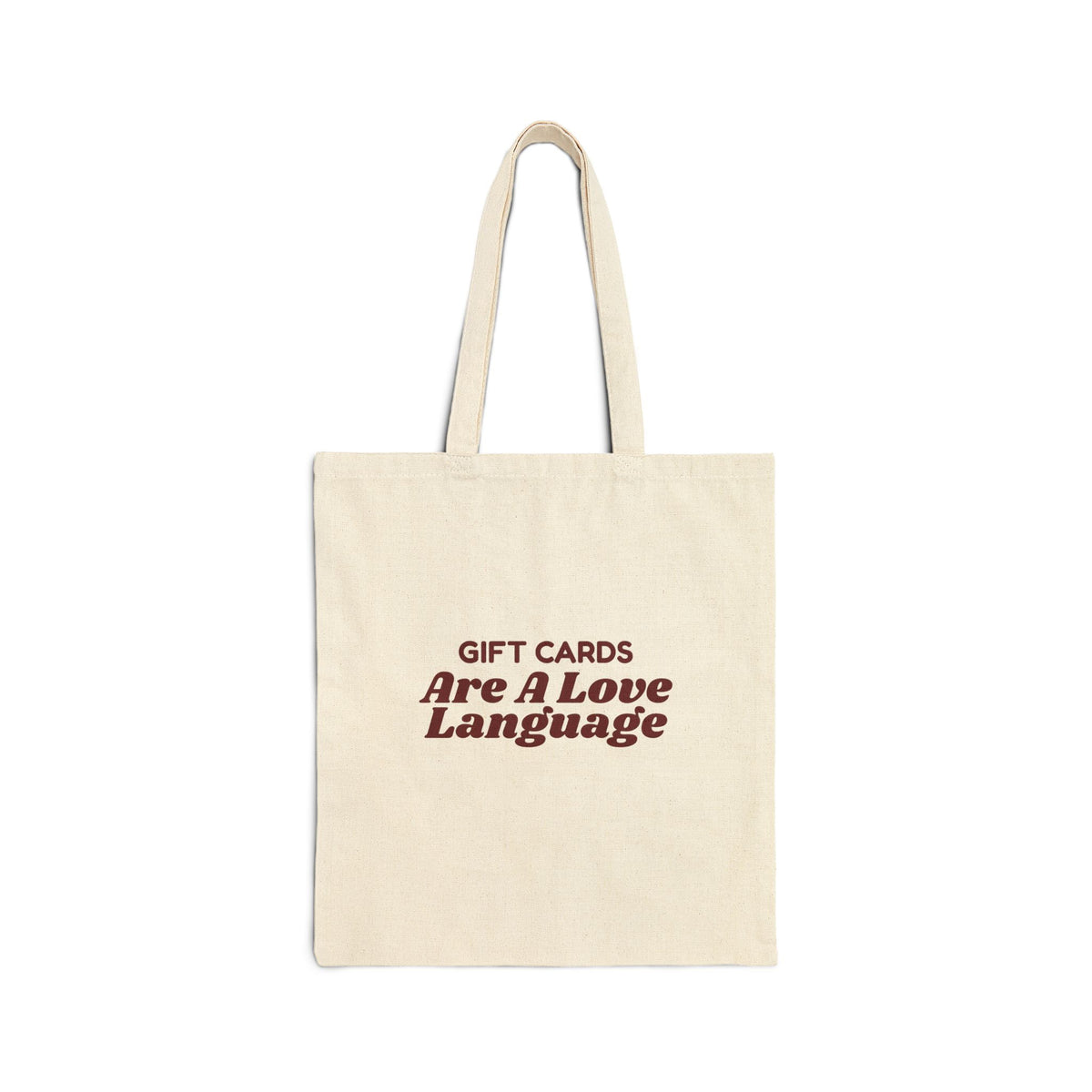 Funny Christmas Shopping Tote Bag Gift Cards Are A Love Language