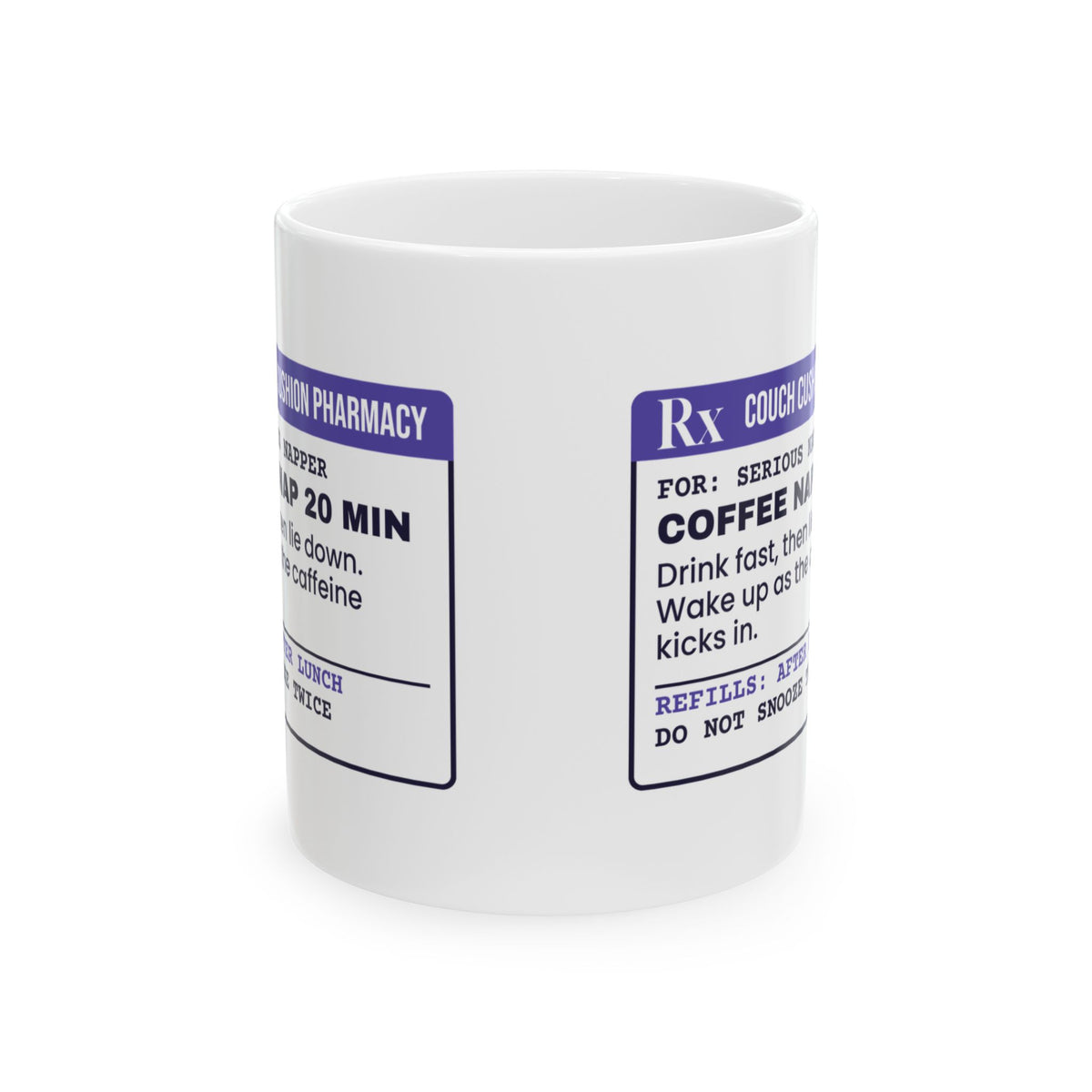 Funny Nap Coffee Mug Coffee Nap Protocol Prescription For Nappers