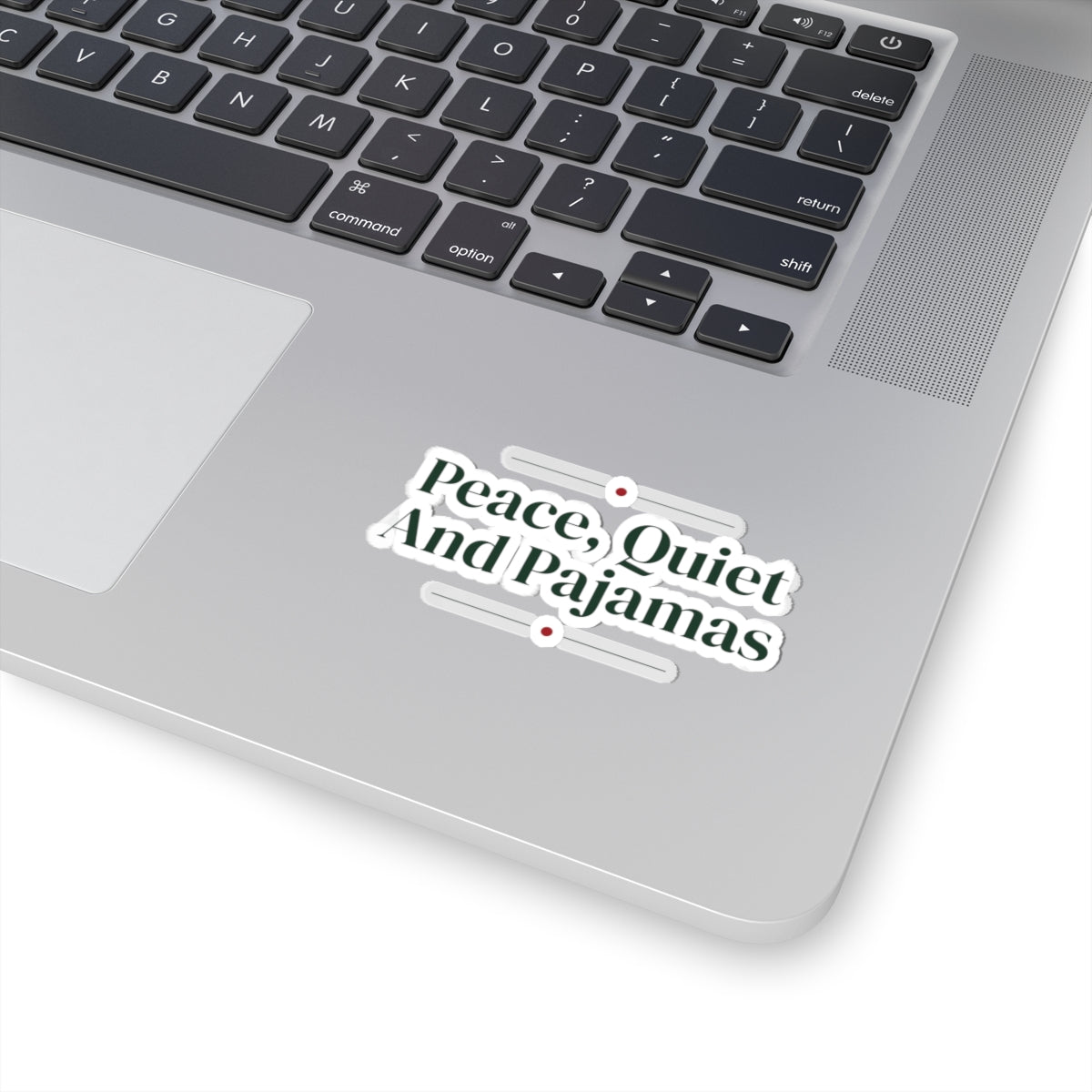 Christmas Sticker Peace Quiet And Pajamas For Introverts