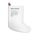 Funny Holiday Shopping Christmas Stocking Price Match Definition Bargain