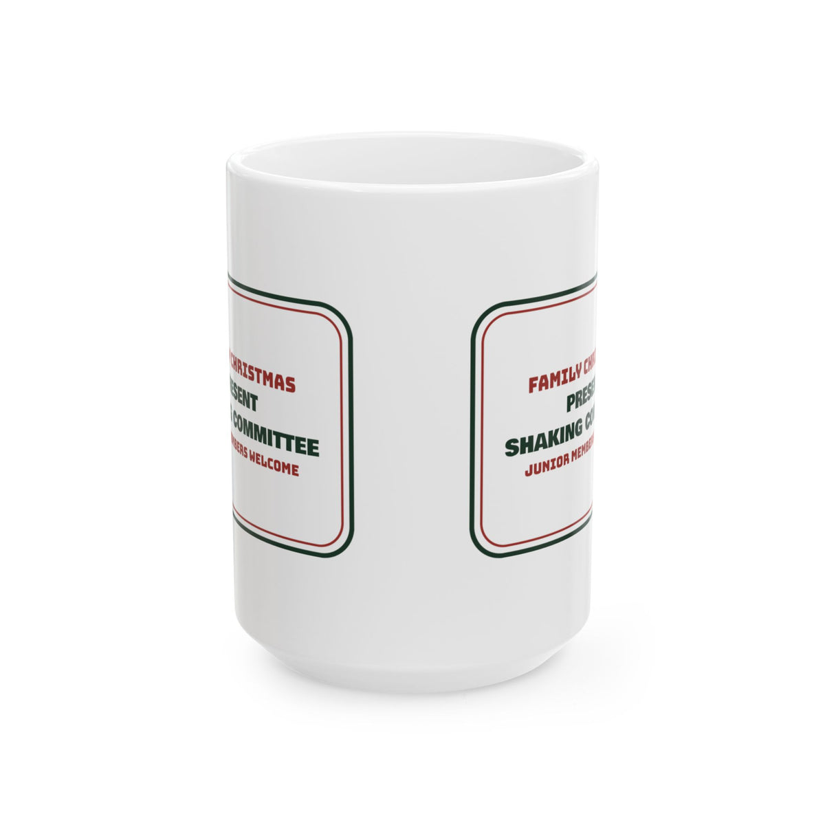 Funny Christmas Coffee Mug Present Shaking Committee For Family