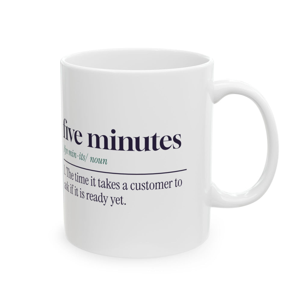 Funny Pharmacist Coffee Mug Five Minutes Dictionary Definition