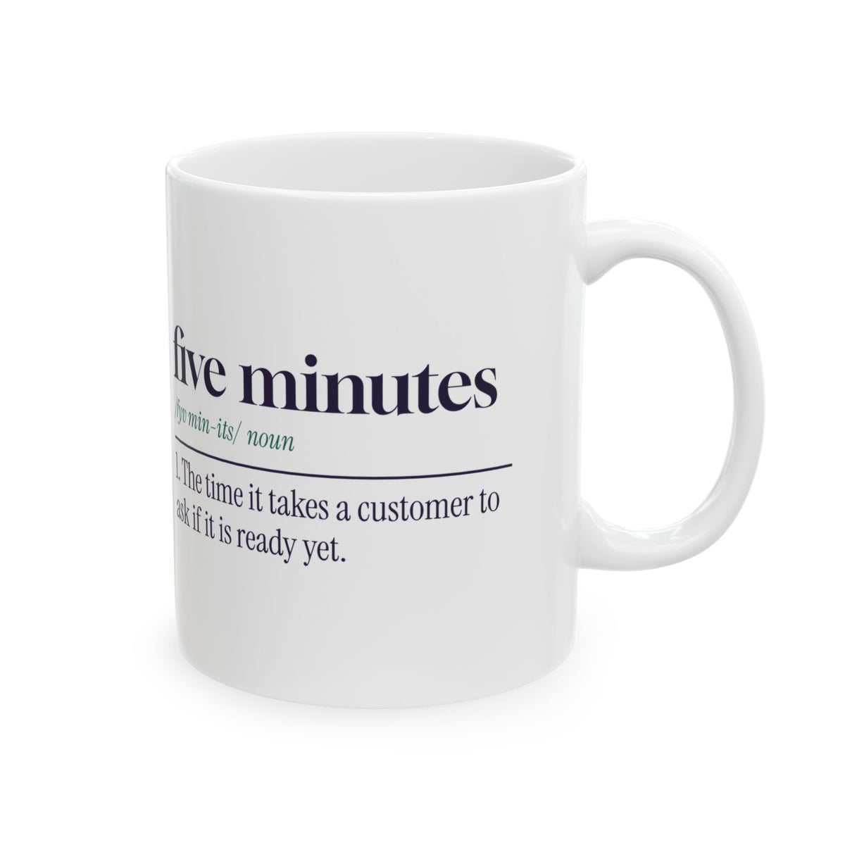 Funny Pharmacist Coffee Mug Five Minutes Dictionary Definition