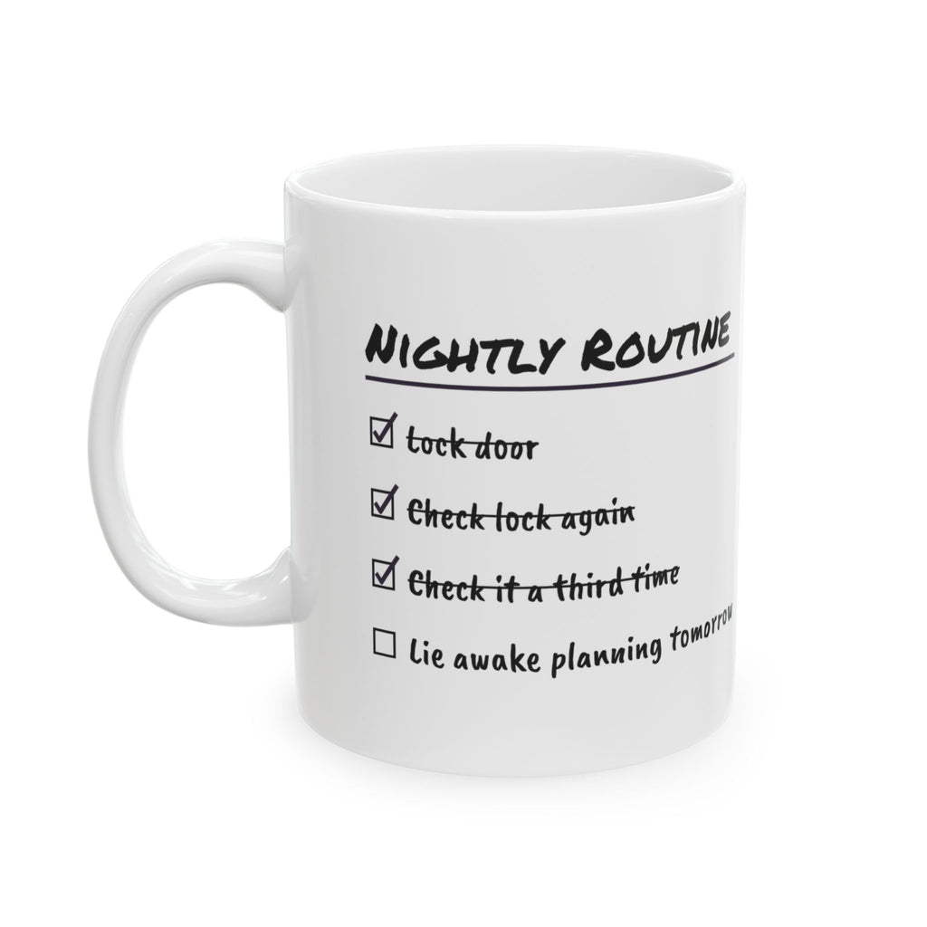 Nightly Routine Coffee Mug For Overthinkers