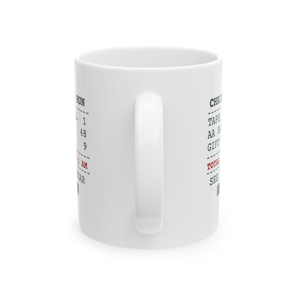 Funny Christmas Coffee Mug Christmas Eve Receipt Wrapped At 1 AM