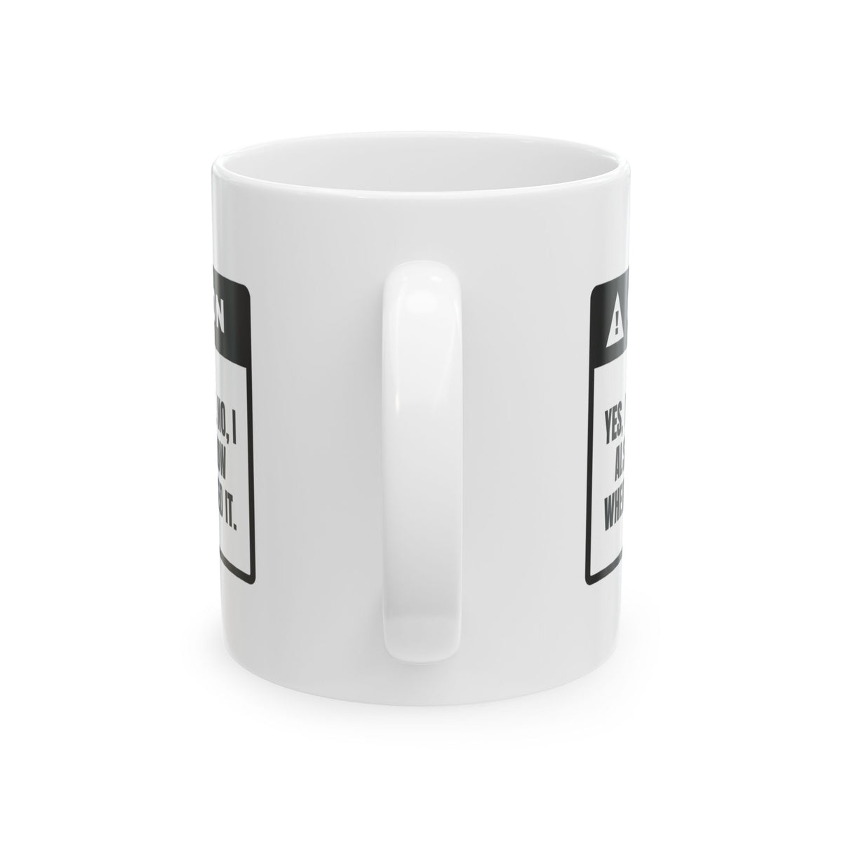 Funny Retail Coffee Mug I Work Here I Don't Know Where Either