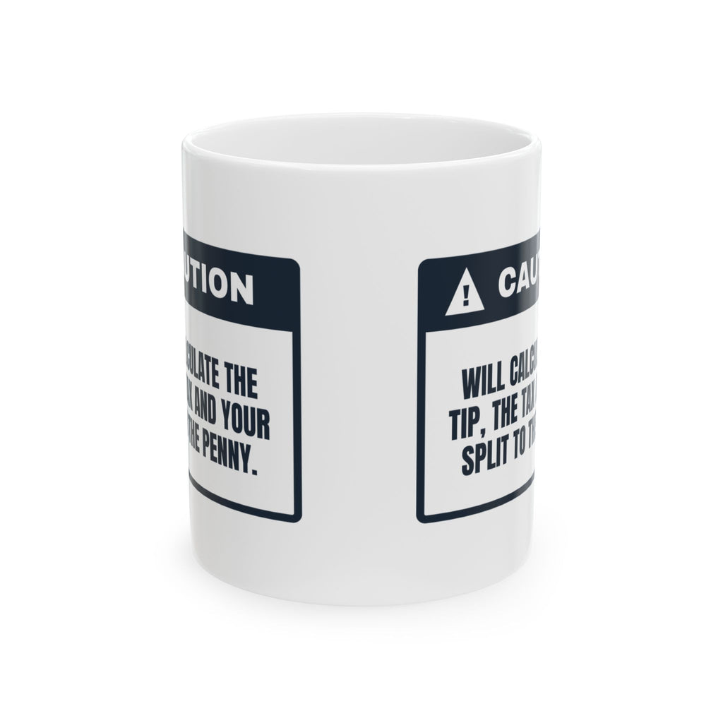 Funny Math Coffee Mug Splits The Bill To The Penny For Math Lovers