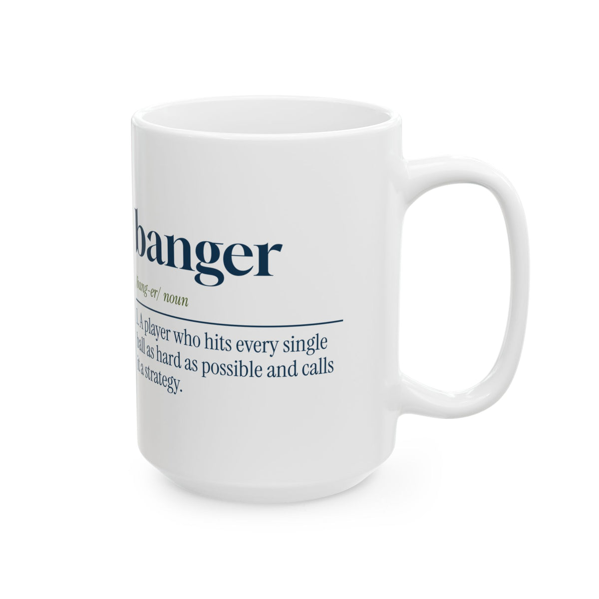 Funny Pickleball Coffee Mug Banger Definition For Pickleball Players