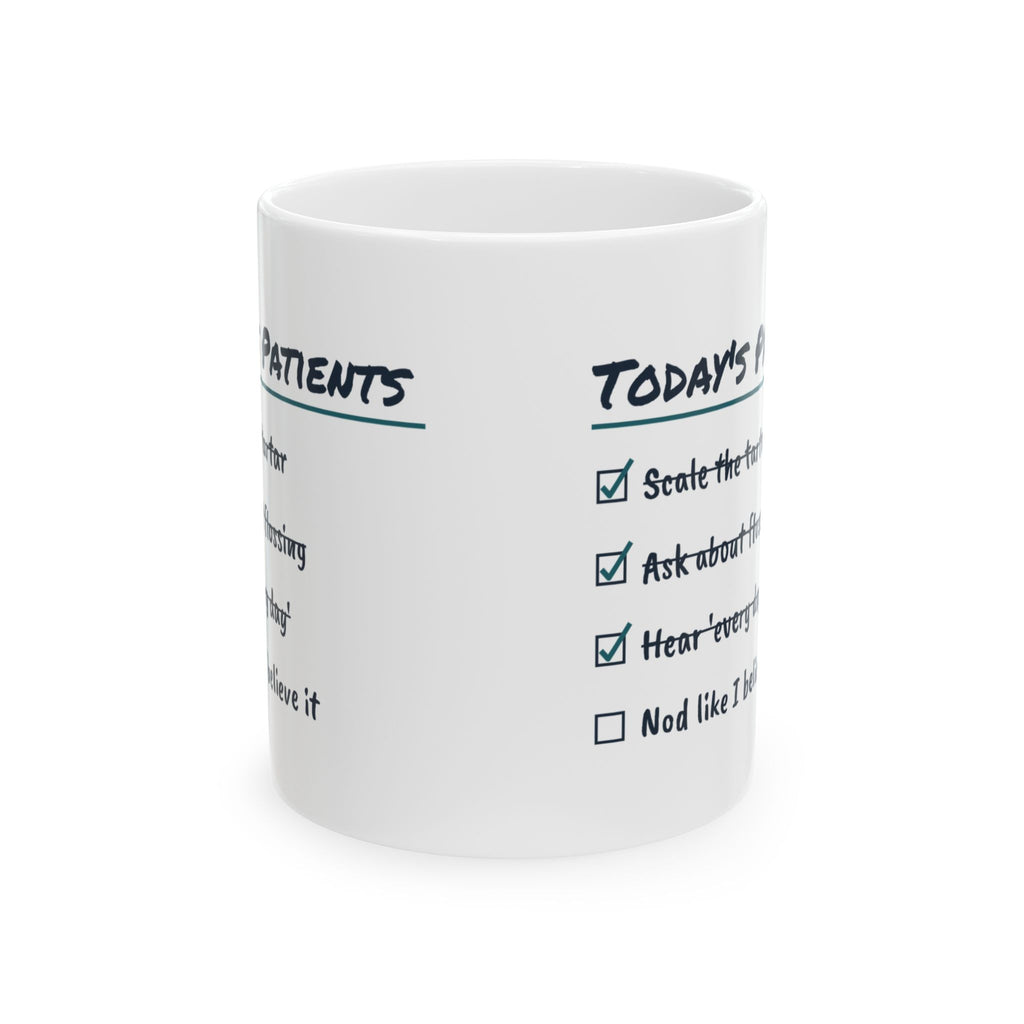 Funny Dental Hygienist Mug They Said They Floss Daily Checklist