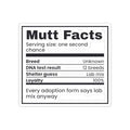 Funny Rescue Dog Sticker DNA Test Says Twelve Breeds Mutt Facts