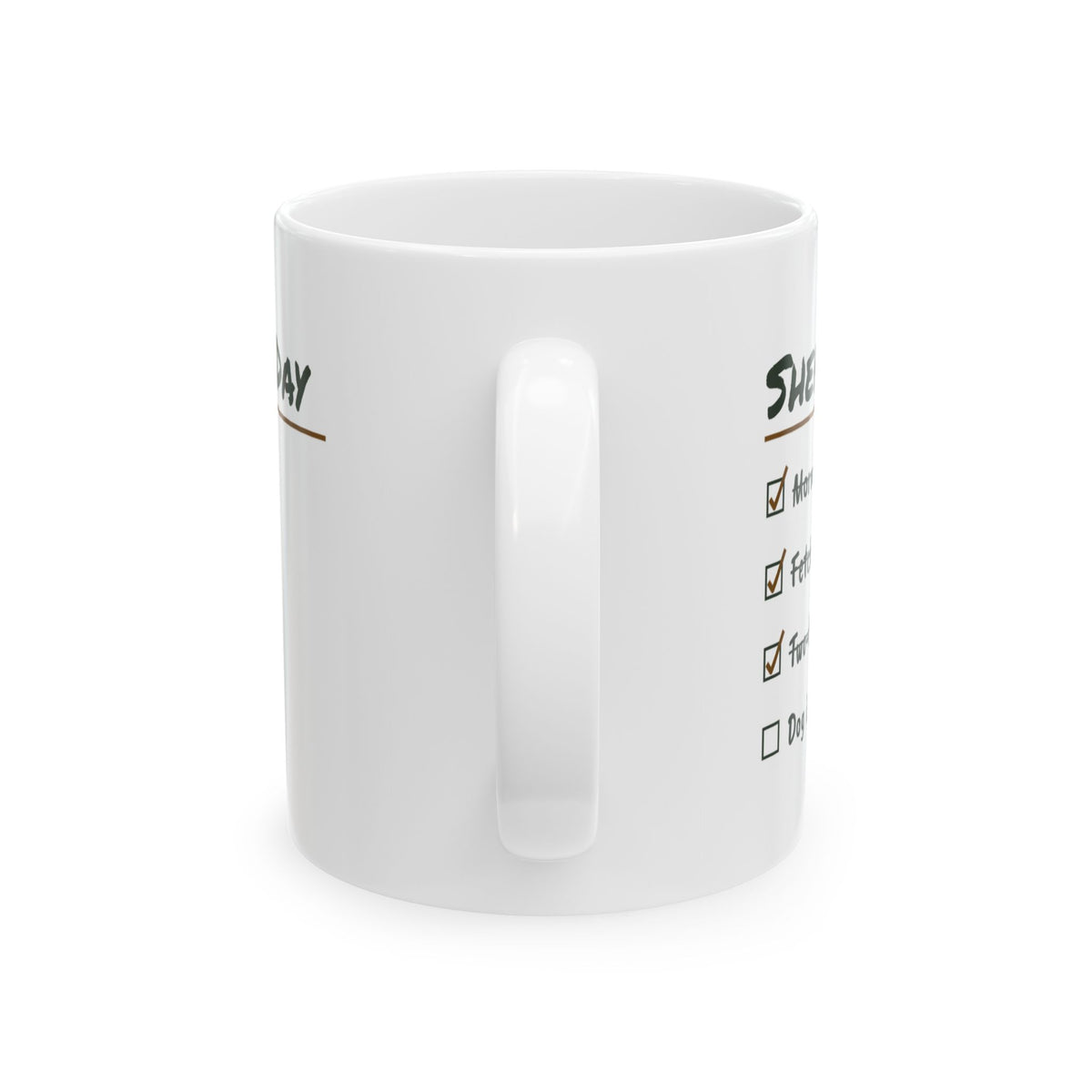 Funny German Shepherd Coffee Mug Shepherd Day Checklist
