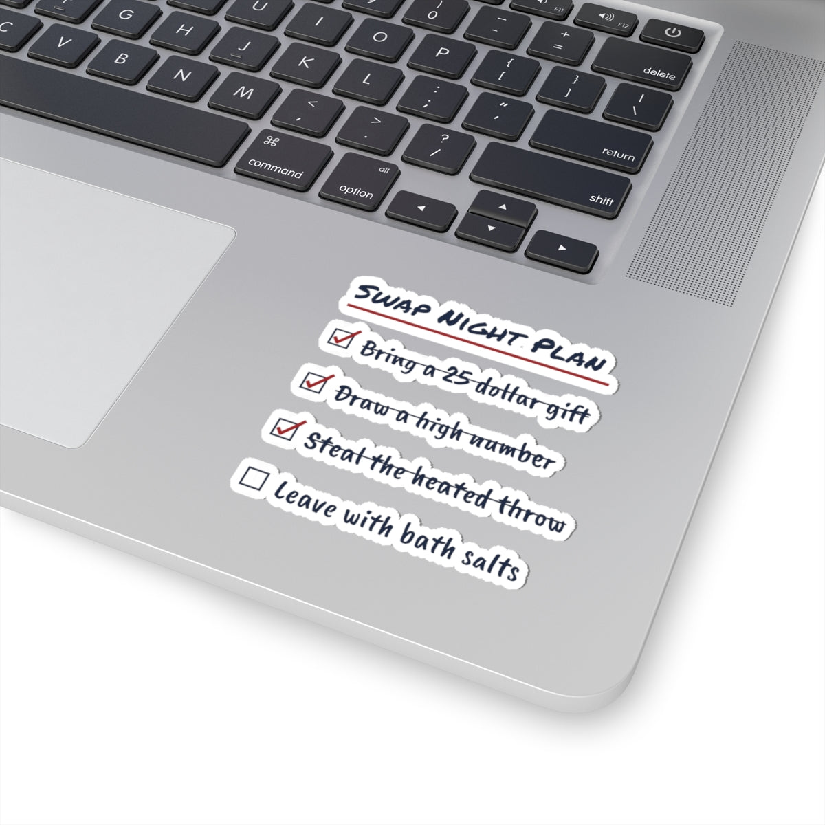 Funny White Elephant Sticker Swap Night Plan Checklist