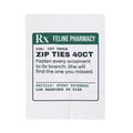 Funny Cat Christmas Throw Blanket Zip Ties 40ct Prescription For Cat Moms