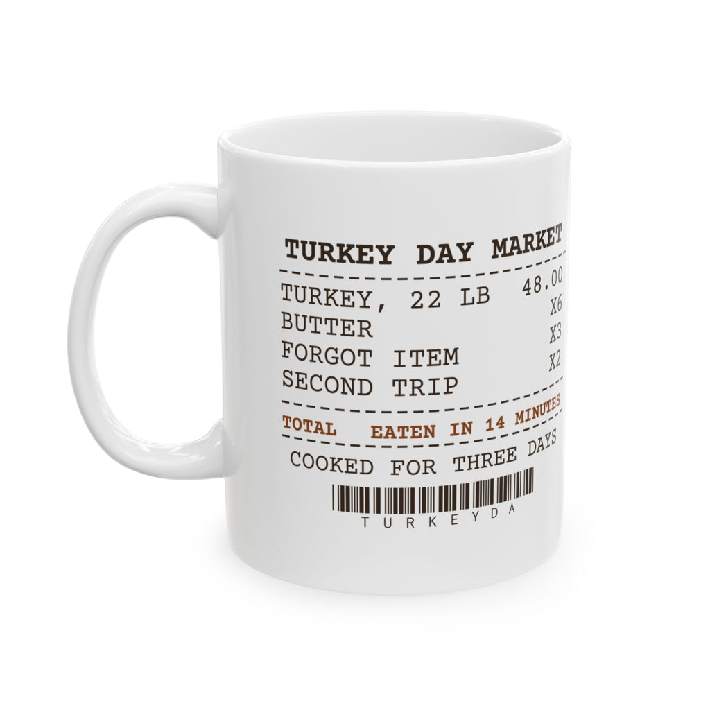 Funny Thanksgiving Host Coffee Mug Cooked Three Days Eaten In 14 Minutes