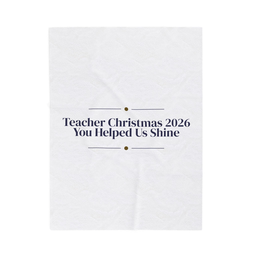 Christmas Throw Blanket Teacher Christmas 2026 You Helped Us Shine