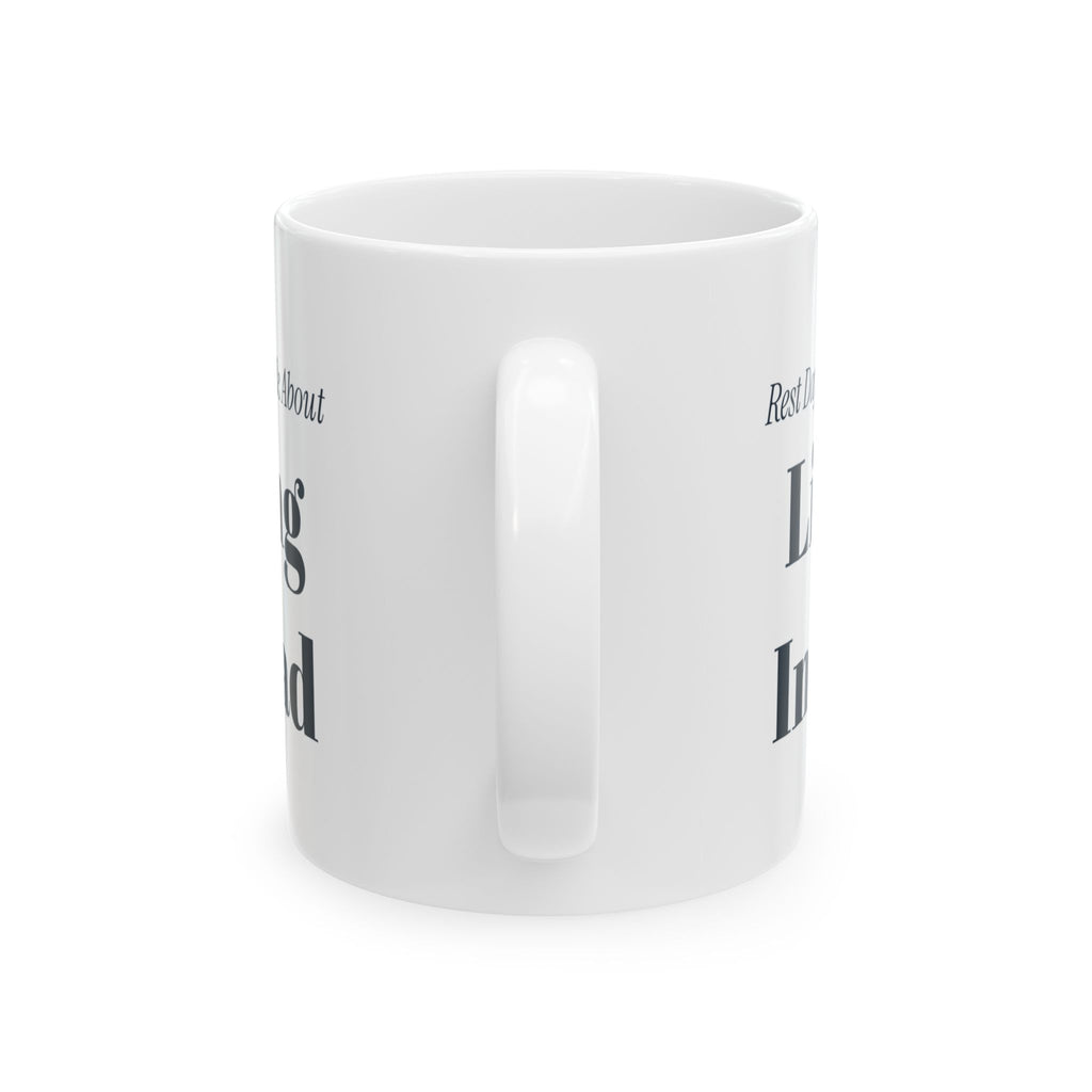 Funny Gym Coffee Mug Rest Day Means I Talk About Lifting Instead