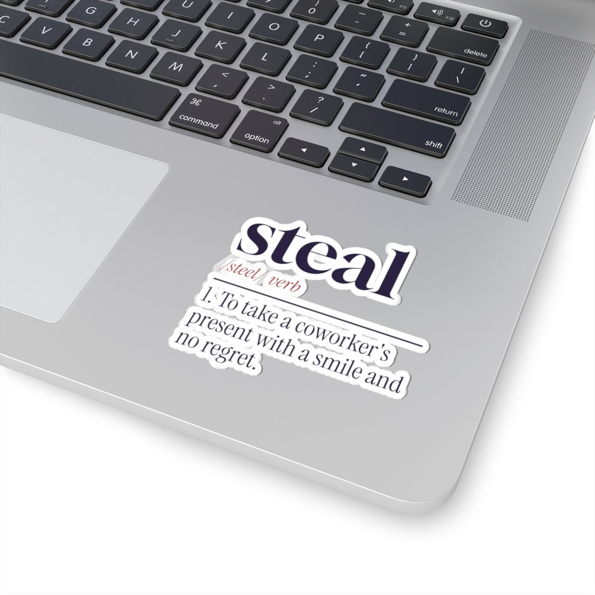 Funny White Elephant Sticker Steal Dictionary Definition
