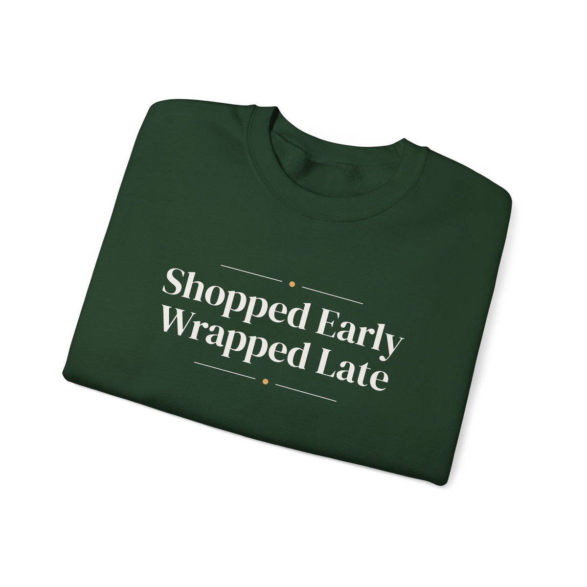 Funny Christmas Shopping Sweatshirt Shopped Early Wrapped Late