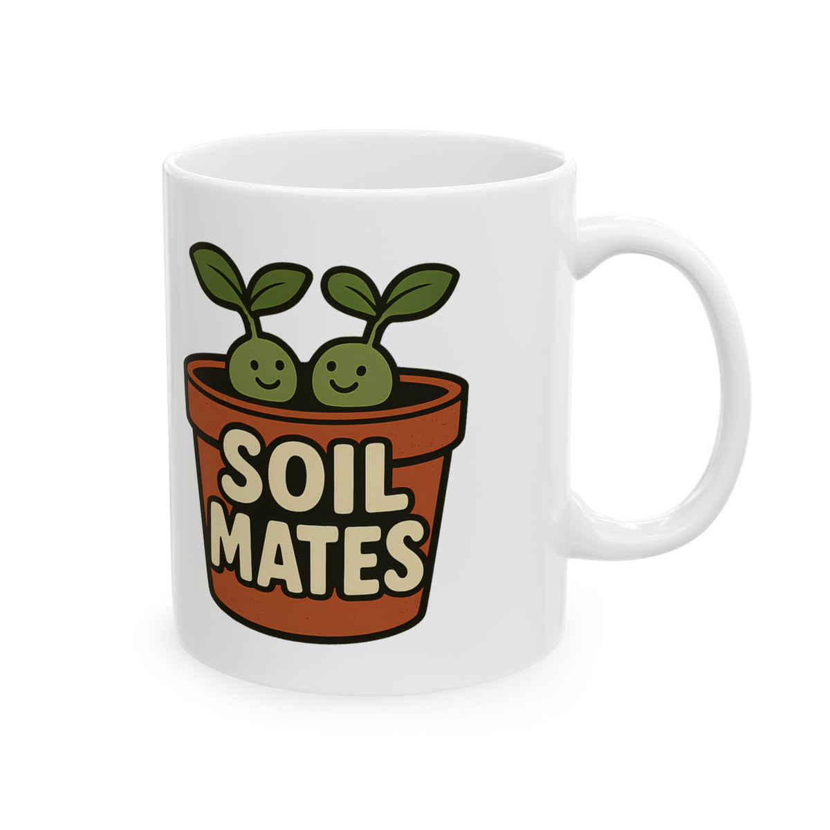 Funny Soil Mates Gardening Couple Plant Lover Coffee Mug