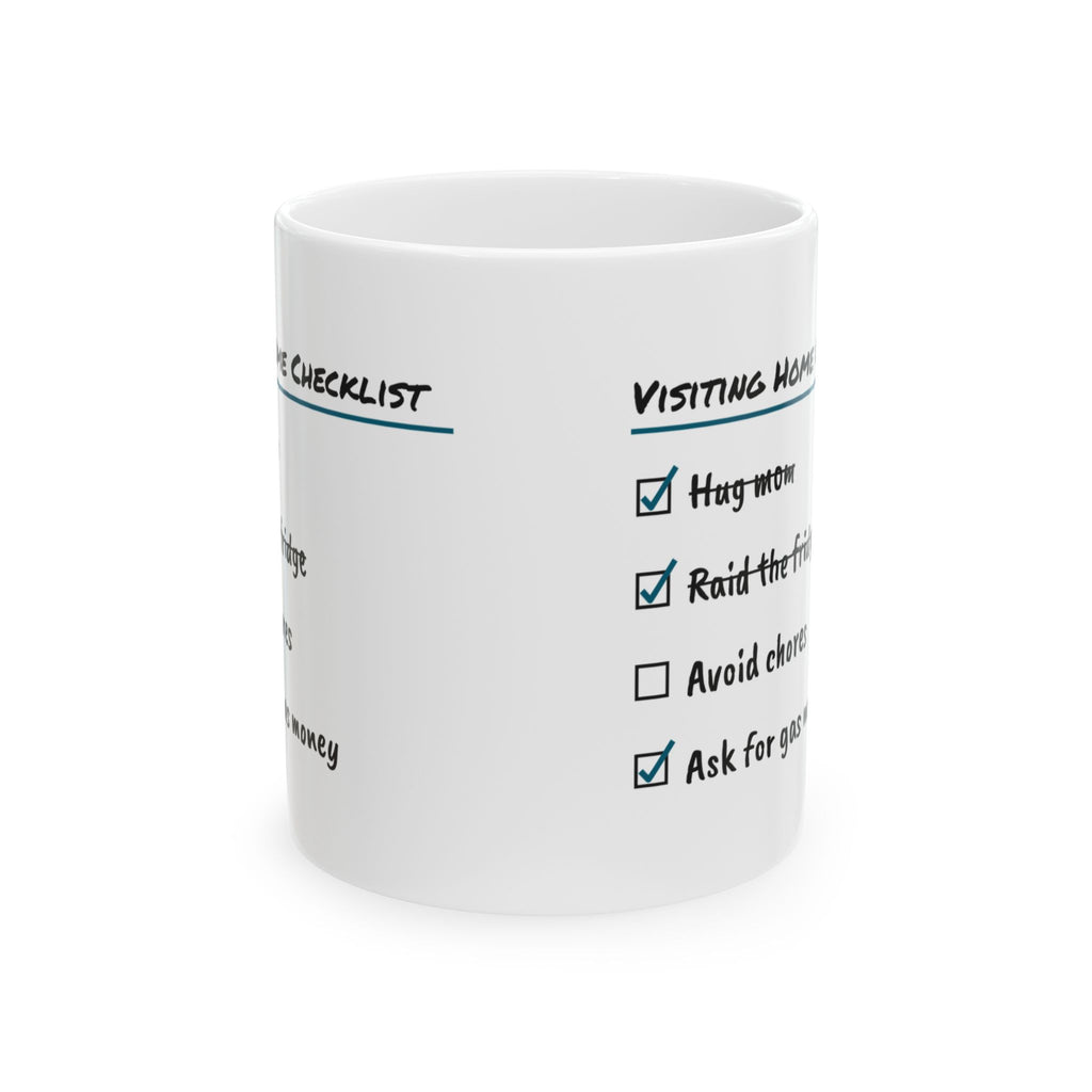 Visiting Home Checklist Coffee Mug For Son
