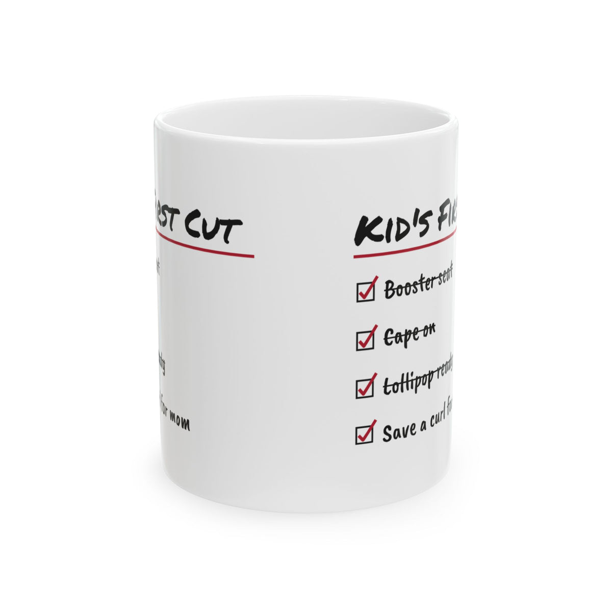 Barber Coffee Mug Lollipop Ready Save A Curl For Mom First Haircut