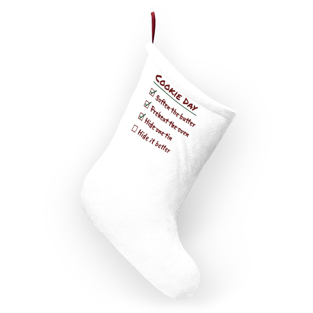 Funny Christmas Cookie Baking Christmas Stocking Hide One Tin Checklist