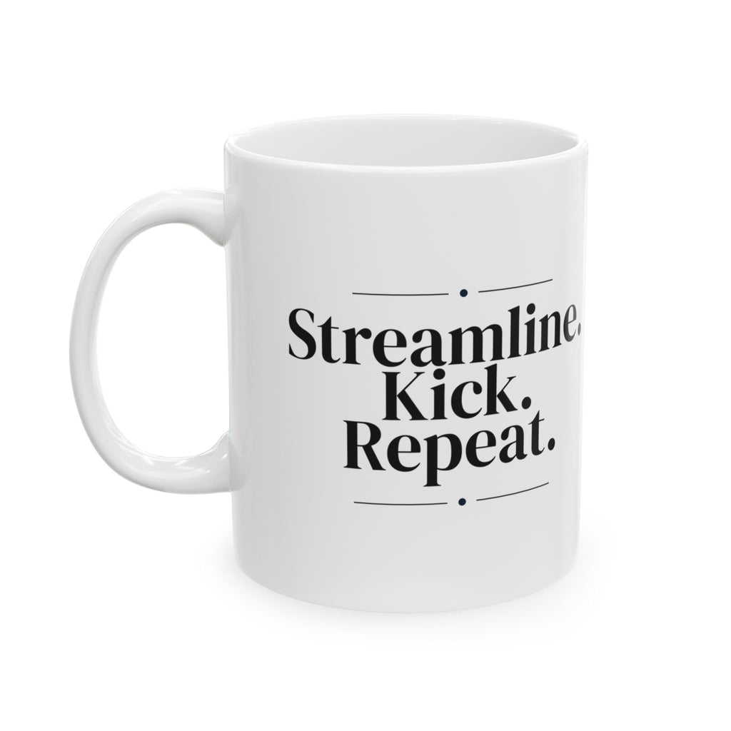 Swim Team Coffee Mug Streamline Kick Repeat For