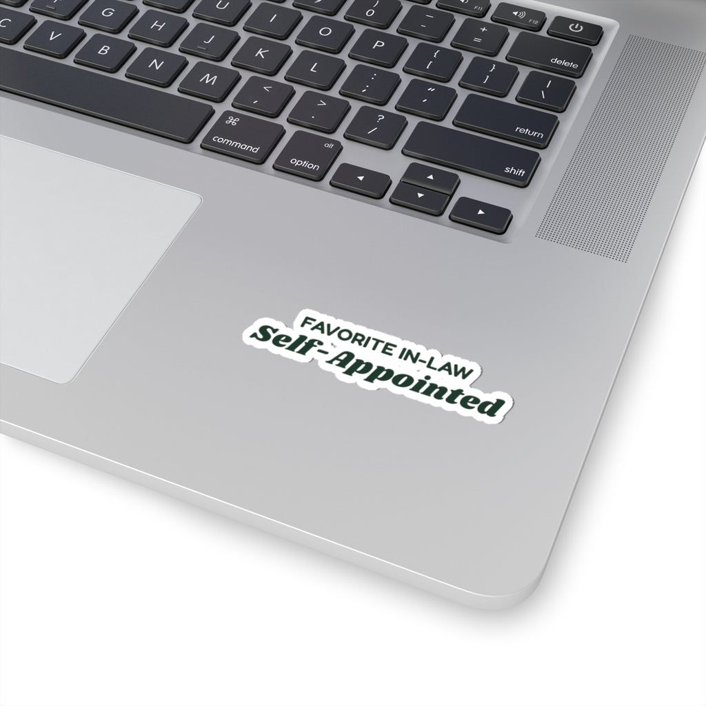 Funny Christmas Sticker Favorite In-Law Self-Appointed For In-Laws