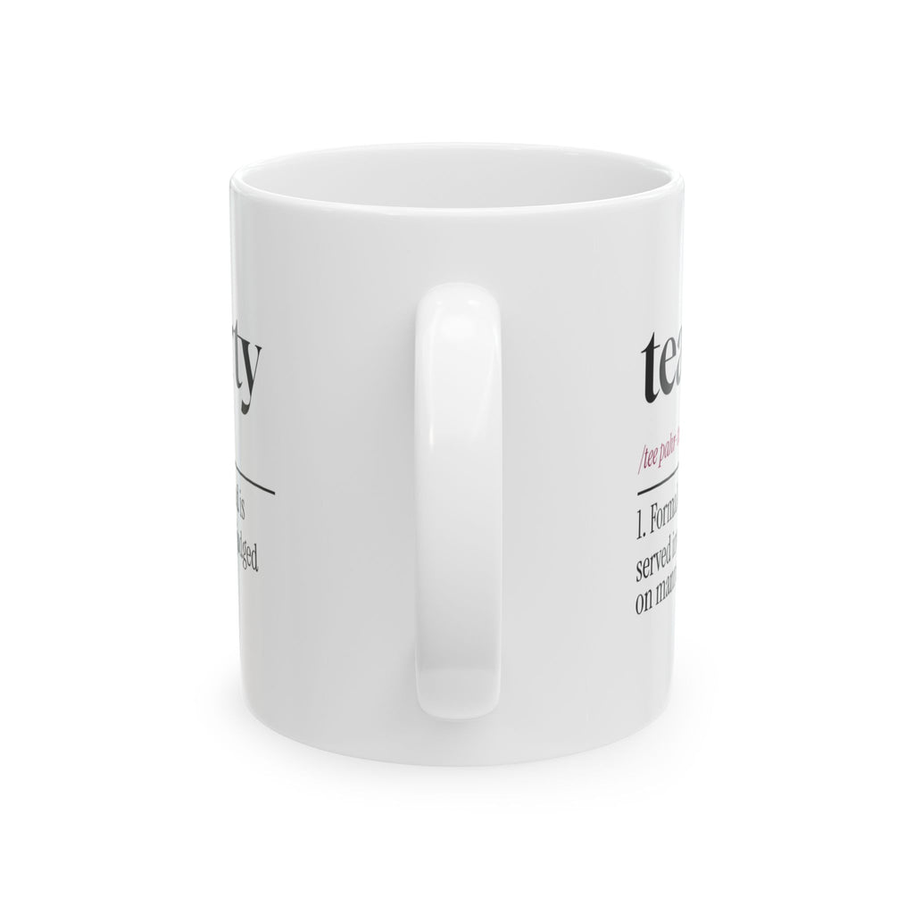 Tea Party Coffee Mug Judged On Manners For Dad