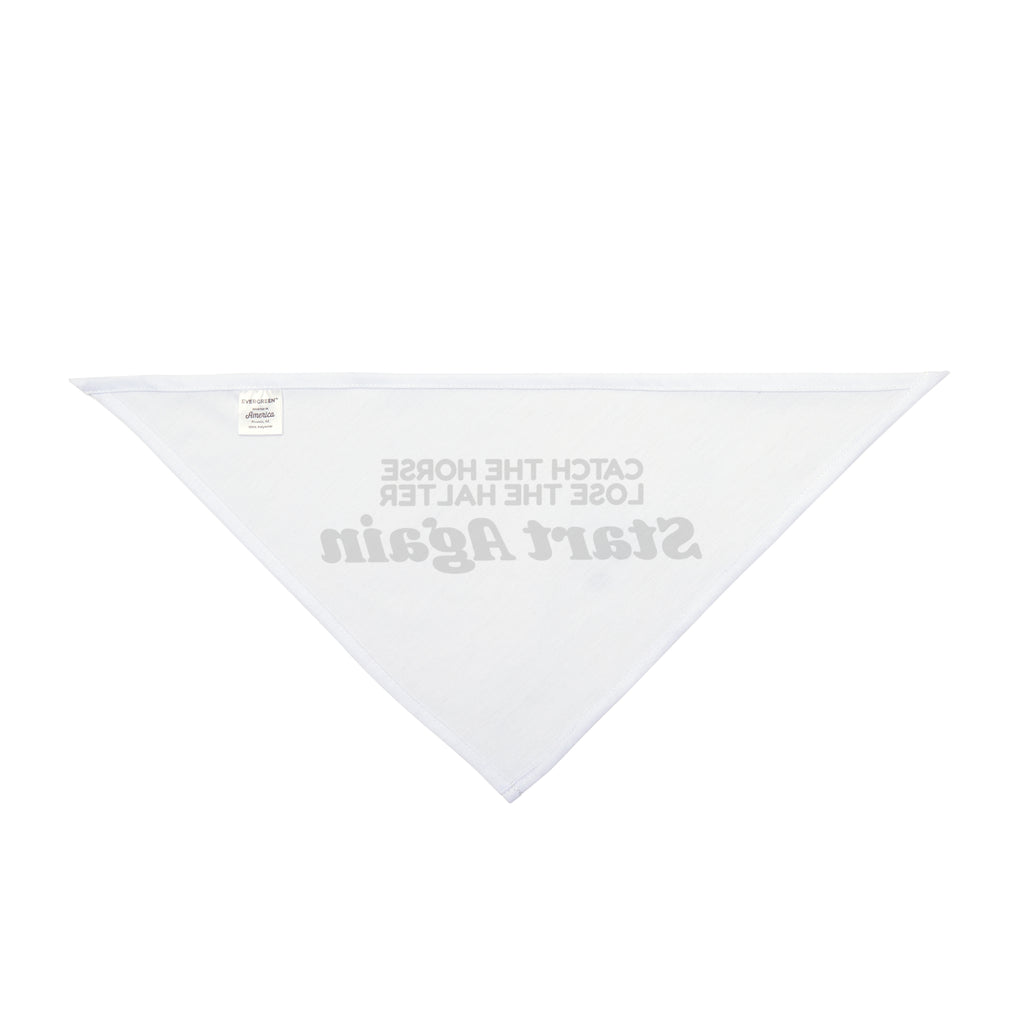 Funny Horse Girl Dog Bandana Catch The Horse For Rider