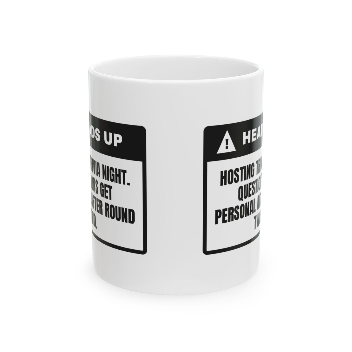 Trivia Host Coffee Mug Hosting Gets Personal