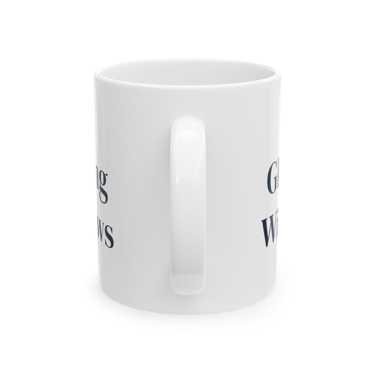 Cozy Winter Coffee Mug Silent Snow Glowing Windows