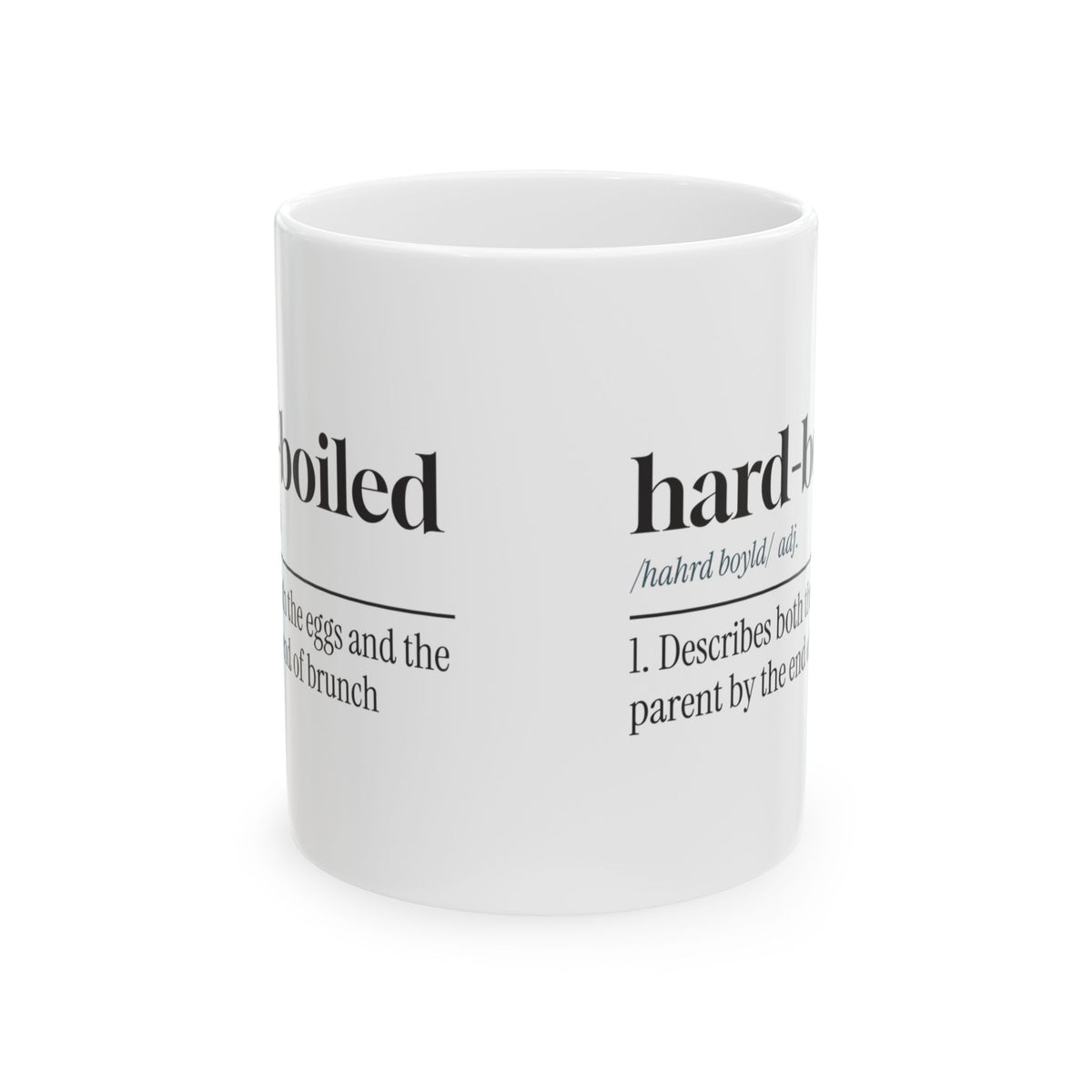 Funny Brunch Coffee Mug Hard-Boiled Dictionary For Parents