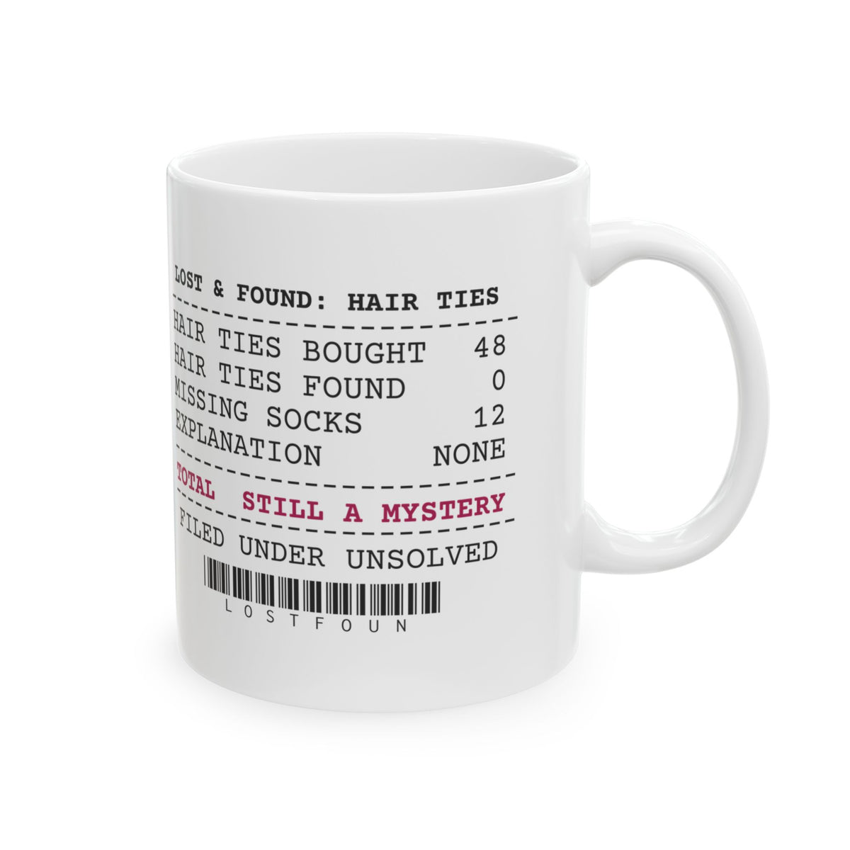 Girl Dad Coffee Mug Hair Tie Mystery Still Unsolved